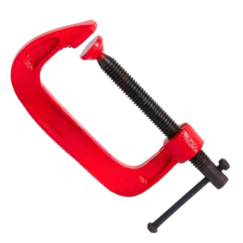 ANUKMPA Heavy Duty G Clamp C Type Clamping Tool Metalworking Woodworking Tiles and stone working Durable Metal Construction High Pressure Grip Pack of 2 Pieces 3 icha CLAMPS - Image 5