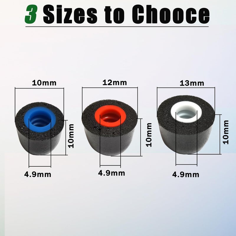 Luckvan Memory Foam Tips Replacement Ear Tips Fit 5mm-7mm Anti-Slip Isolation Noise Replacement Earbuds Tips for in-Ear Earphones with Storage Box - Image 4