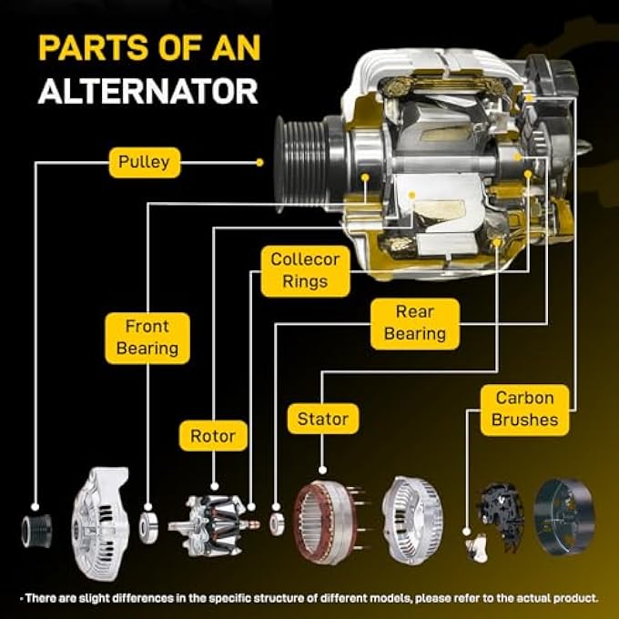 EnTurbo 11137N New Alternator Fit for 2007-2009 Lexus RX350 2007-2018 ES350 2009-2015 Toyota Venza 2008-2013 Highlander 2005-2018 Avalon 3.5 V6 270600P150 2706031110 1042104571 27060-0P151 11137 - Image 2