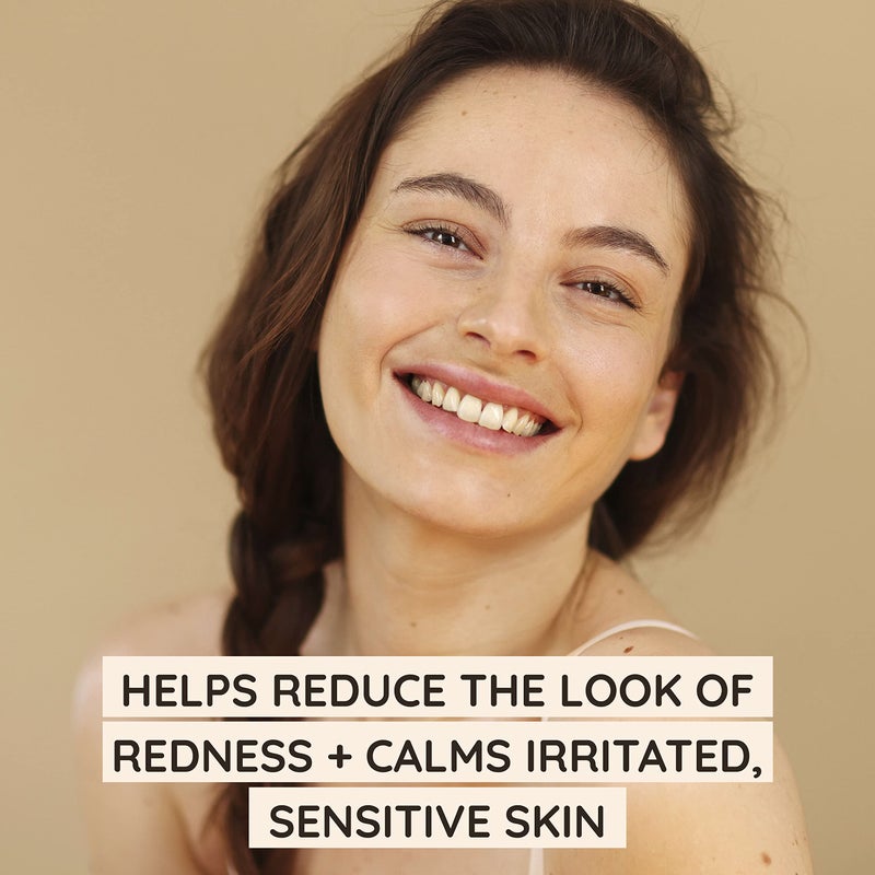 Aveeno Calm + Restore Redness Relief Foaming Cleanser, Daily Facial Cleanser With Calming Feverfew to Help Reduce the Appearance of Redness, Hypoallergenic & Fragrance-Free, 6 fl. oz - Image 2