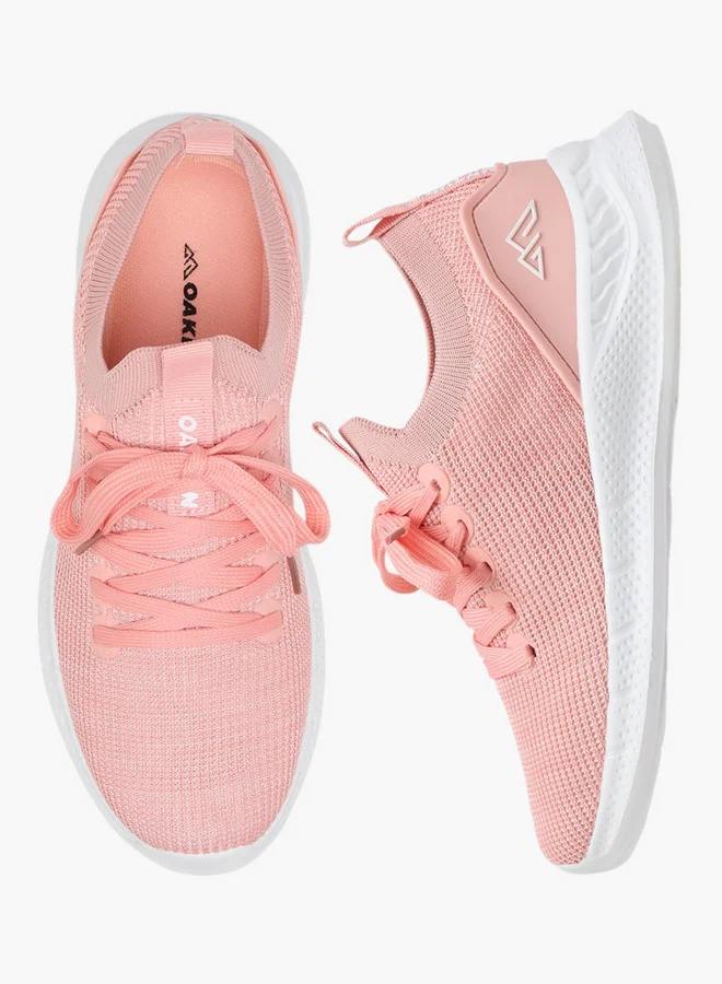 Oaklan by Shoexpress Textured Sports Shoes with Lace-Up Closure