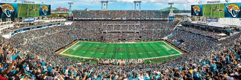 Master Pieces 1000 Piece Sports Jigsaw Puzzle - NFL Jacksonville Jaguars Center View Panoramic - 13"x39" - Image 2