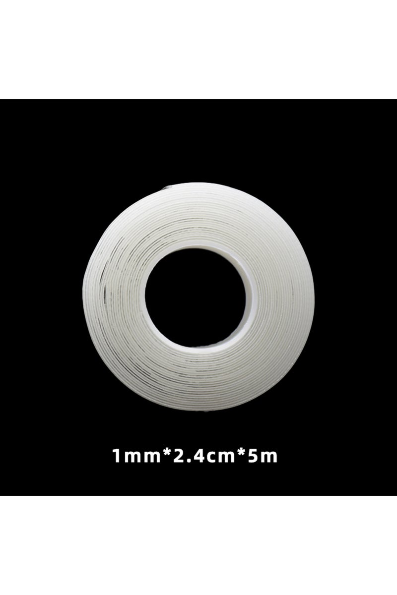 شريط لاصق نانو شفاف مزدوج الجوانب فائق القوة، قابل للإزالة، مقاوم للماء، 1 مم × 2 سم × 5 م، طوله من 1 إلى 5 م