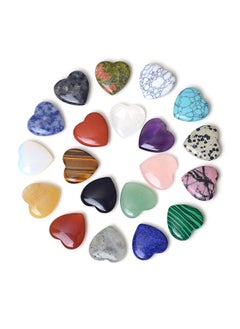 Vibrant Heart Crystal Gemstones 15pcs - Symbolize Love And Harmony - Spiritual Balance, Meditation Aid, Perfect Gift, Unleash Creativity In DIY Jewelry Decorations Beautiful Random Colors