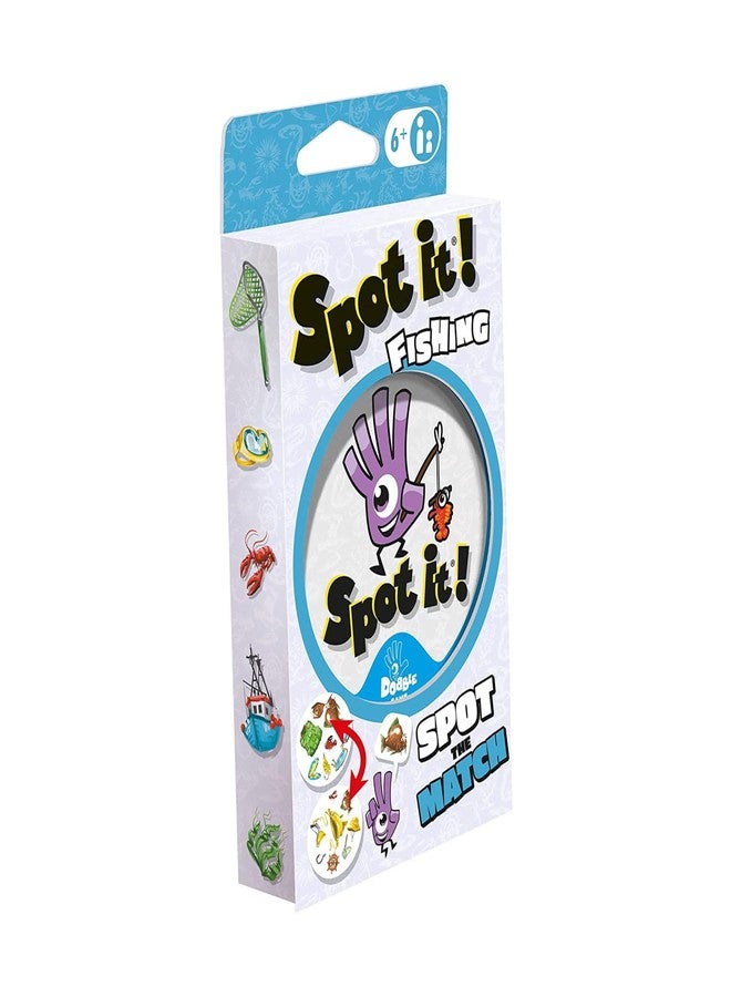 Asmodee Spot It! Fishing (Eco-Blister) - Eco-Friendly Card Game with 55 Cards and 5 Exciting Variants! Fun Matching Game for Kids, Ages 6+, 2-8 Players, 15 Minute Playtime