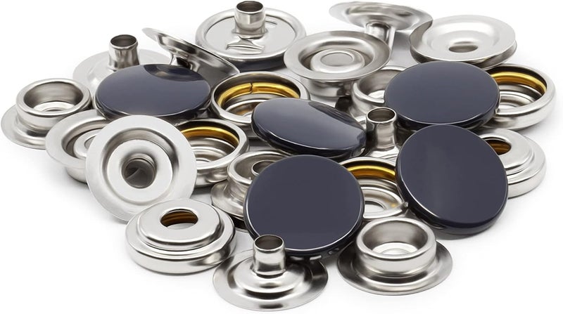Dritz 5-5 Heavy Duty Snaps, Navy, Size 24 (5/8-Inch) 7-Sets - Image 5