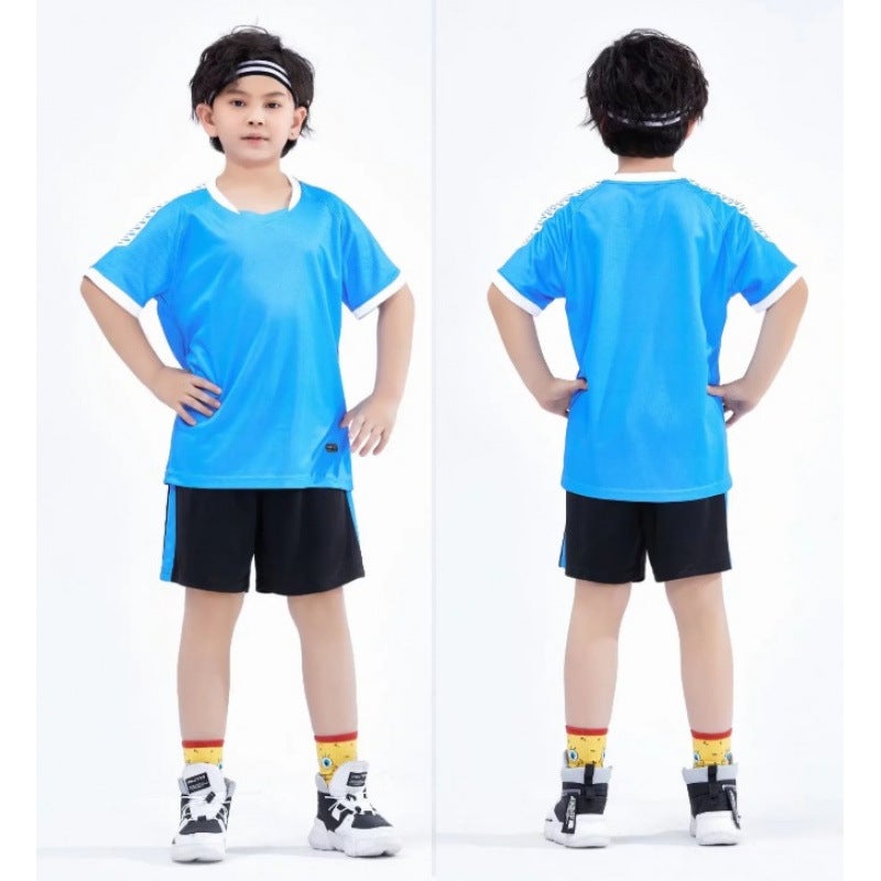 Children'S Football Clothing Suit Primary School Students' Football Training Clothing Summer Children'S Sports Team Clothing Short-Sleeved Jersey - Image 1