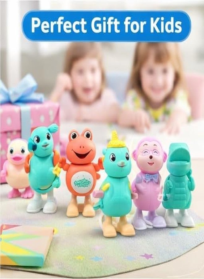 براند كونكور مجموعة ألعاب حيوانات قافزة تعمل بالزنبرك من ماركة كونكر للأطفال، مجموعة ألعاب مشي وقفز تعمل بالزنبرك مع رؤوس دوارة 360 درجة، ألعاب ميكانيكية ملونة للأطفال الصغار والأطفال (عبوة من 7 قطع) - Image 2