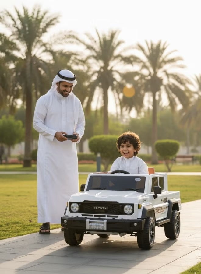 Large Chassis Car - Large Electric Kids Car with Two Motors, Two Seats, LED Lights, and Remote Control - Image 2