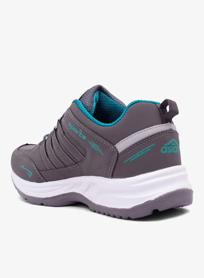 Asian  Grey Turquoise Sports Sneakers for Men and Boys for Men | Best Price UAE