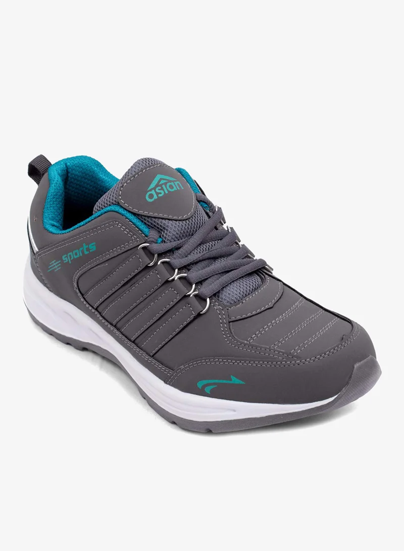 Asian  Grey Turquoise Sports Sneakers for Men and Boys for Men | Best Price UAE