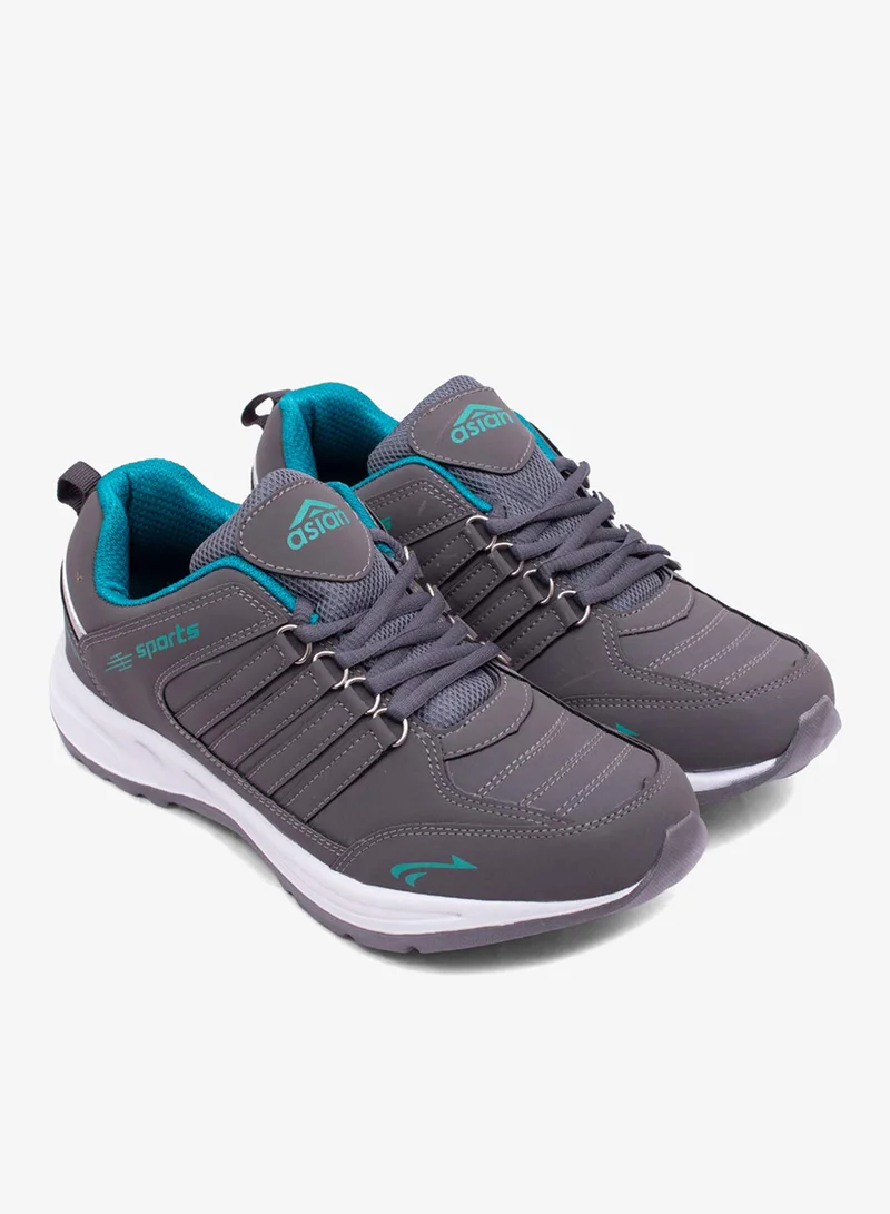 Asian  Grey Turquoise Sports Sneakers for Men and Boys for Men | Best Price UAE