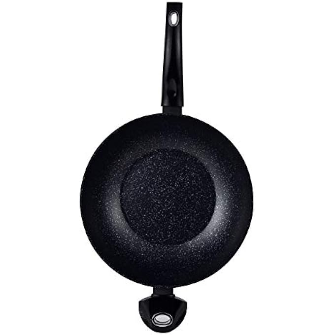 BERGNER Orion Wok With Induction Bottom 30 Cm Marble Coating Forged Aluminium Grey Colour Bg30066Gy Large - Image 3