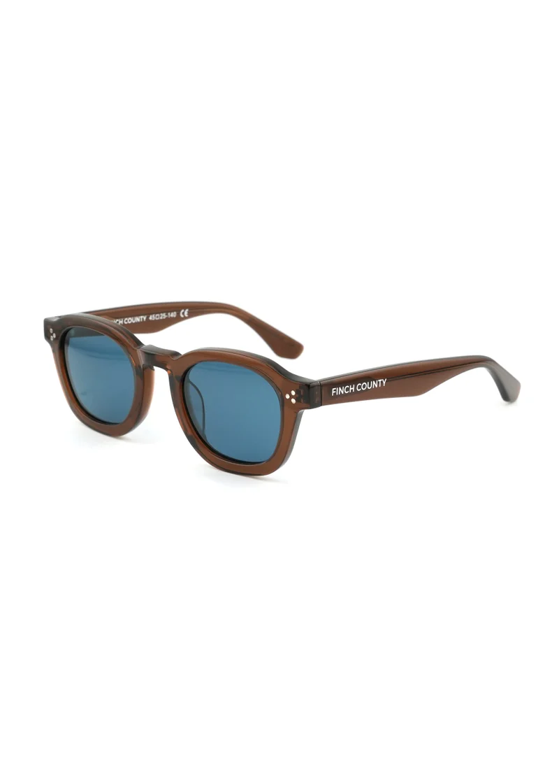 Finch County COLUMBUS - MEN & WOMEN SUNGLASSES BLACK UV-400 PROTECTED  PANTO STYLE BY FINCH COUNTY