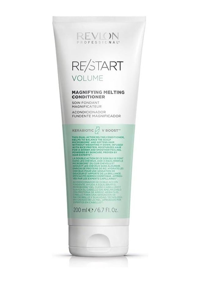 Revlon Professional Volume Magnifying Melting Conditioner, Fine Hair Treatment to Volumise, Strengthen & Moisturise (200ml) Unisex - Image 1