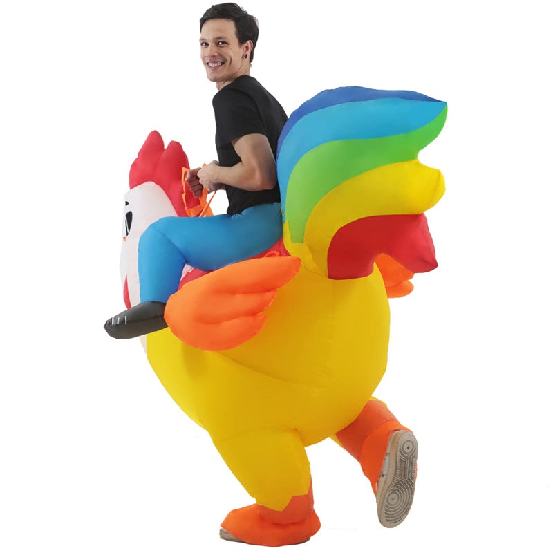 KOOY Inflatable Costume Adult, Chicken Costume, Inflatable Costumes Women Men, Ride On Rooster Costume, Fancy Funny Chicken Costumes Blow up Costumes - Image 5