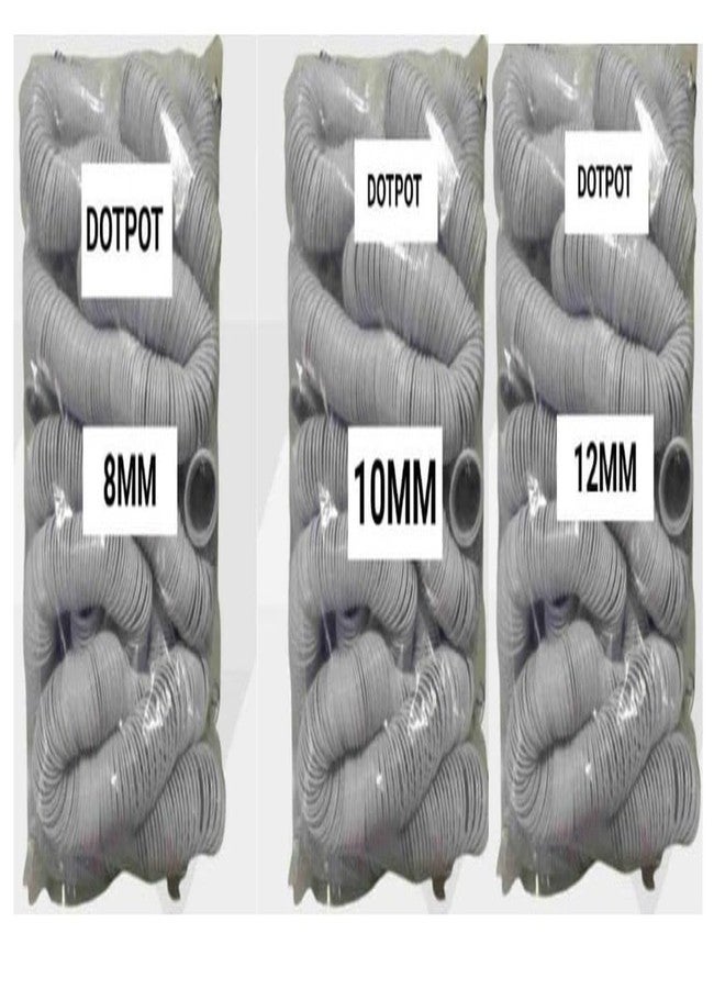 Dotpot Spiral Binding White Ring 8mm,10mm,12 mm Pack of 3(for 20 to 200 Pages) Spiral Ring (Colour White)-2Kg - Image 2