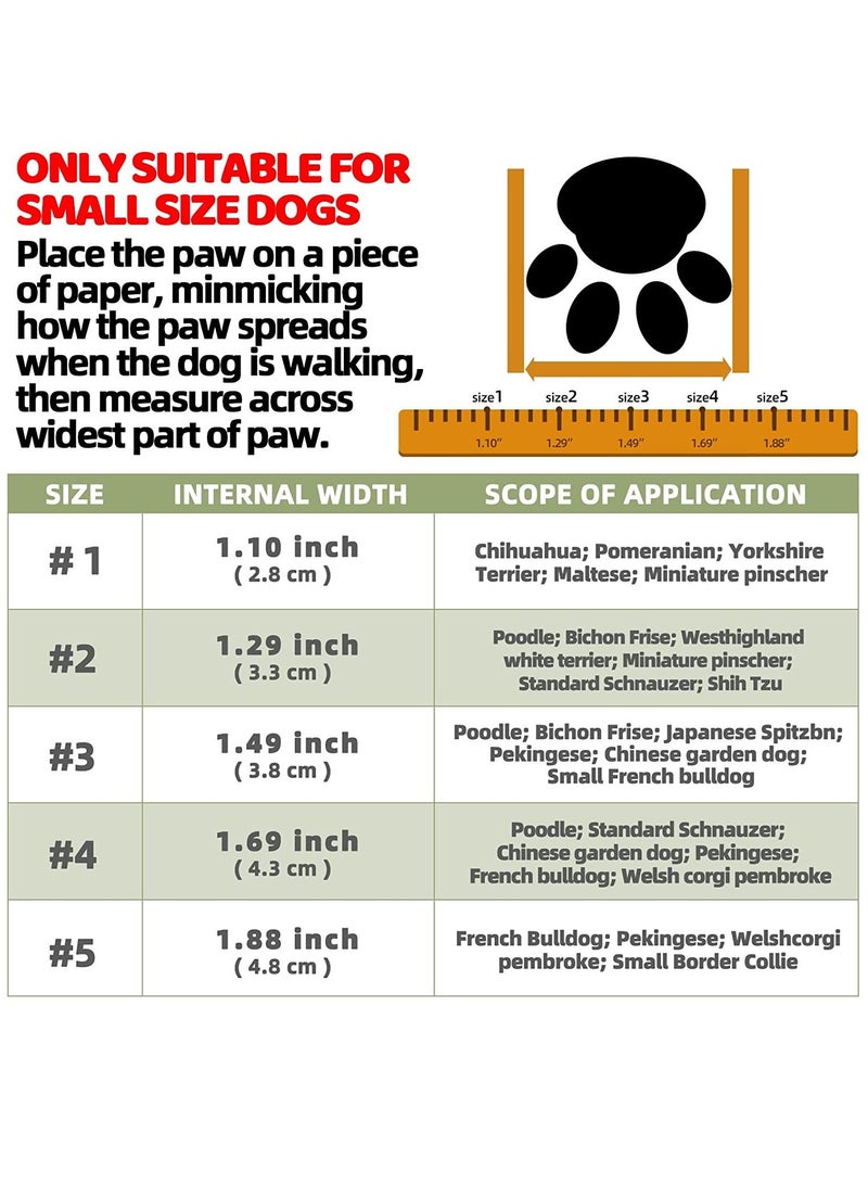 SYOSI Dog Shoes 4 Pcs Size 2 Anti Slip Breathable Waterproof Dog Booties Boot Paw Protector for Small Dog Dog Hiking Shoes with Reflective Adjustable Strap Zipper Puppy Shoe for Hot Pavement Winter Snow - Image 5