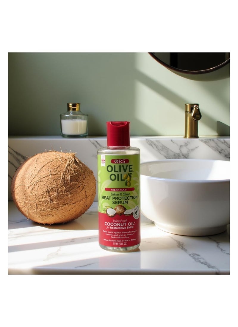 OR - Olive Oil Heat Protection Hair Serum, 6oz - Image 1
