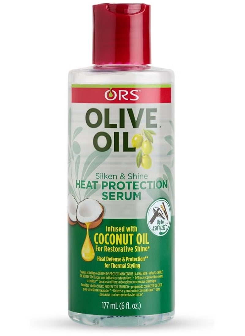 OR - Olive Oil Heat Protection Hair Serum, 6oz - Image 1