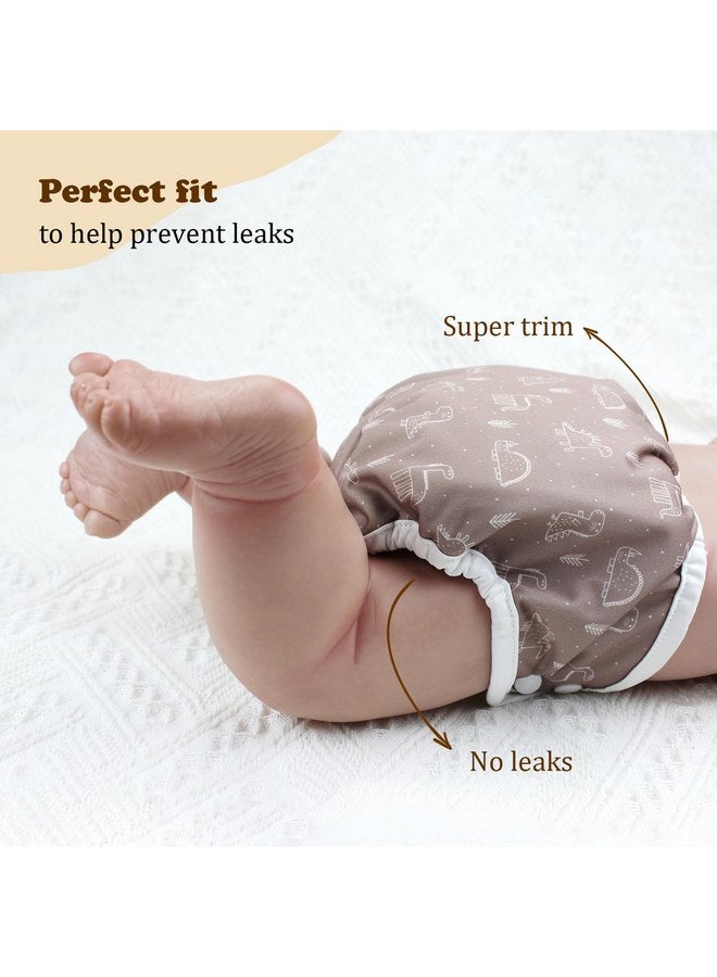 ماما كوالا أغطية حفاضات قماشية قابلة لإعادة الاستخدام وقابلة للتعديل من ماما كوالا مع حزام مزدوج للبنات والأولاد، إغلاق سريع، مقاس S (سيمبلي نيوترالز) - Image 3