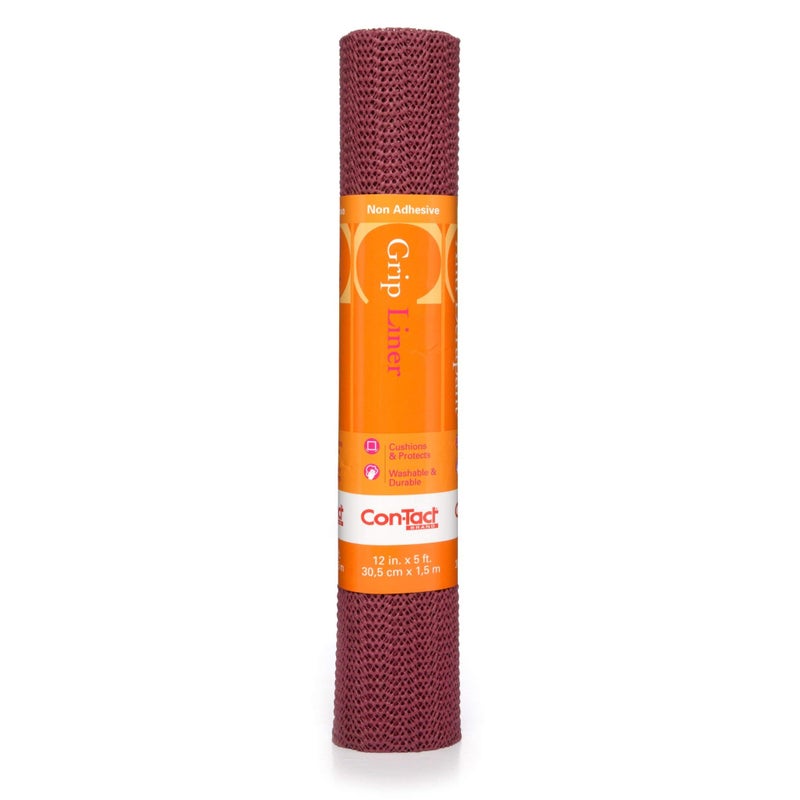 ConTact Brand Grip Non Adhesive Drawer and Shelf Liner 12 x 5 Berry