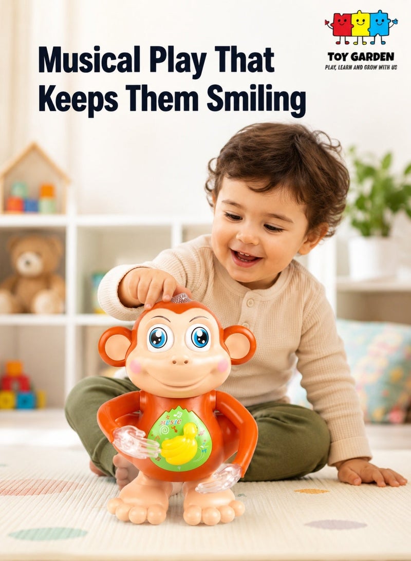 TOY GARDEN Musical Monkey Toy, Dancing Animal Toys Monkey Musical Toy educational toy musical baby toys dancing monkey toy Dancing Animal Musical Electric Monkey Toy - Image 1
