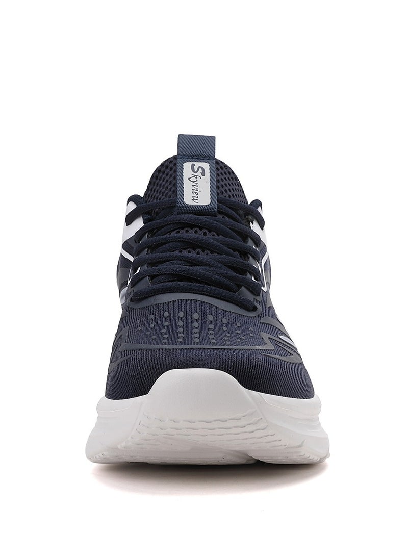 Sky View Athlesiure Men Running Shoes Men Casual Breathable Walking Shoes Sport Athletic Sneakers Gym Tennis Slip On Comfortable Lightweight Shoes Navy  - Image 3