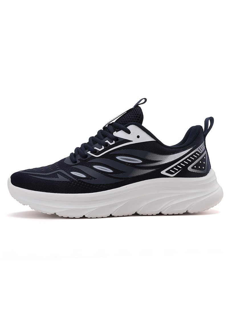 Sky View Athlesiure Men Running Shoes Men Casual Breathable Walking Shoes Sport Athletic Sneakers Gym Tennis Slip On Comfortable Lightweight Shoes Navy  - Image 2