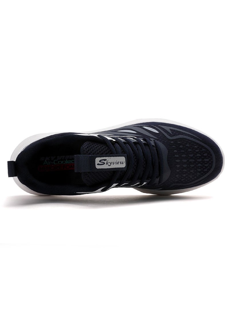Sky View Athlesiure Men Running Shoes Men Casual Breathable Walking Shoes Sport Athletic Sneakers Gym Tennis Slip On Comfortable Lightweight Shoes Navy  - Image 5