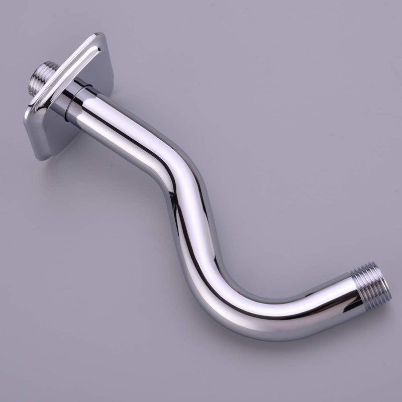 VICTAC 10 Inch S Shape Angled Heavy Duty Shower Arm with Flange SShape Stainless Steel Curved Shower Arm Wall Mounted 12Inch Pack of 1 - Image 4