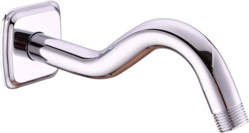 VICTAC 10 Inch S Shape Angled Heavy Duty Shower Arm with Flange SShape Stainless Steel Curved Shower Arm Wall Mounted 12Inch Pack of 1 - Image 3