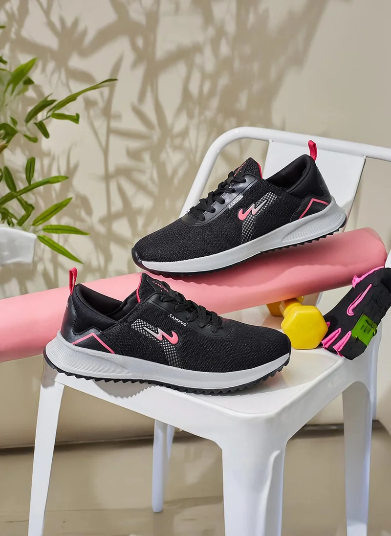 كامبس Women Bundle Memory Lace-Up Running Shoes-Black