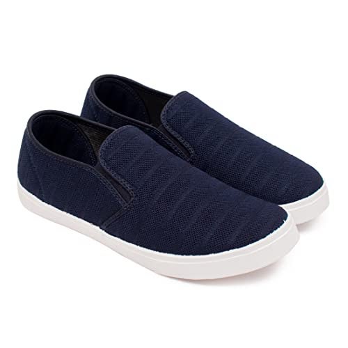 ASIAN Men's M-2025 Casual Sneakers,Loafer Shoes with Extra Cushion Lightweight Casual Slip-On Shoes for Men's & Boy's Navy,UK 11 - Image 1