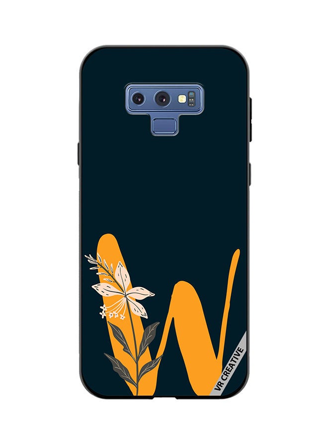 VR CREATIVE Protective Case Cover For Samsung Galaxy Note 9 Alphabet W Design Multicolour - Image 1