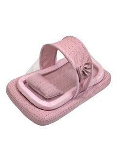 BABYCARA Baby Net Bed With Thick Mattress, Mosquito Net And Neck Pillow, 82 X 50 CM  - Image 2