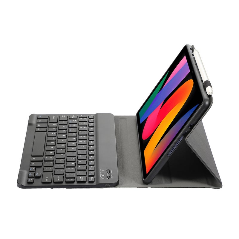 erorex For Xiaomi Redmi Pad Se 11 Inch A0N9 Lambskin Texture Ultra-Thin Detachable Bluetooth Keyboard Leather Case(Black) - Image 5