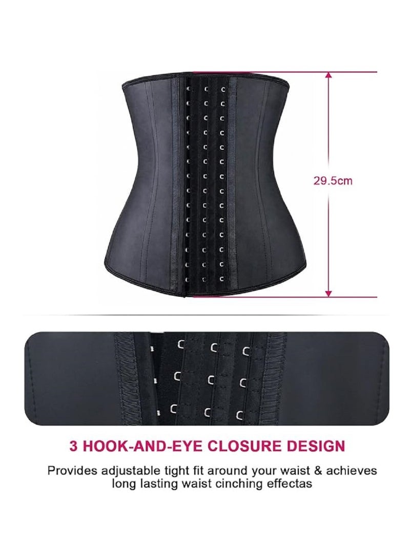 Women's Latex Waist Trainer Corset for Workout, Enhanced Hourglass Shape Design to Improve Waist Appearance and Boost Performance During Training  - Image 3