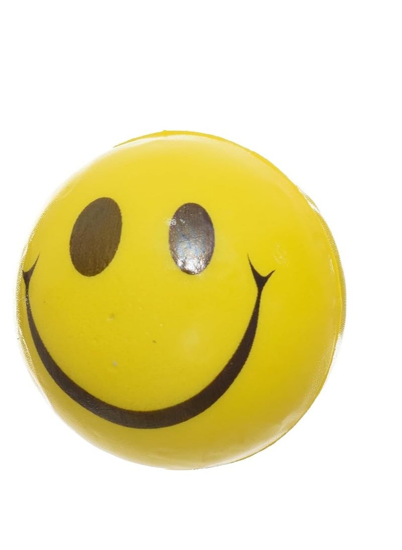 Stress ball for hand and wrist exercises and anti-stress - smiley face design - 1-piece pack. - Image 1