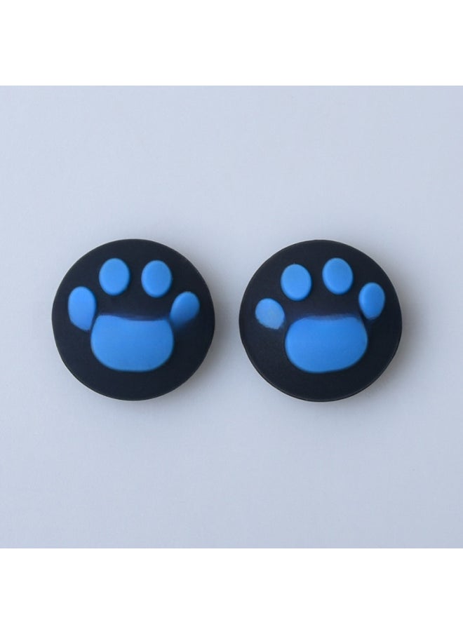 Generic Switch Rocker Cap Switch Oled Silicone Cap Nintendo Switch Lite Cat Claw Rocker Cap Spot-Product Color:SW-Embossed-Blue And White (1 Pack)  - Image 4
