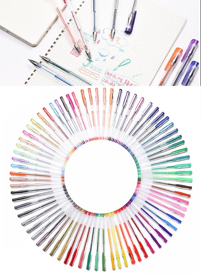 Generic 100 color fluorescent pen Children's color gel pen  - Image 2