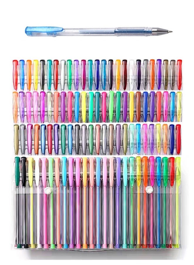 Generic 100 color fluorescent pen Children's color gel pen  - Image 1