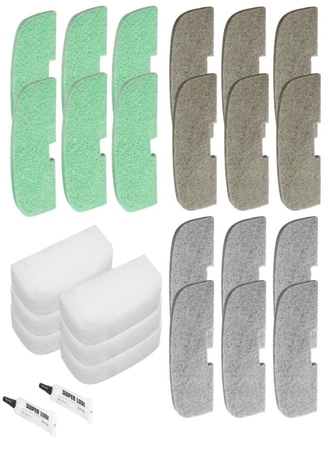Trdzi Canister Filter Maintenance Kit for Fluval 107 207 Canister Filter, Aquarium Filter Maintenance Kit 106 206 Pads, Quick-Clear Water Polishing Pads, Nitrite Remover Pads, Silicone Lube - Image 1
