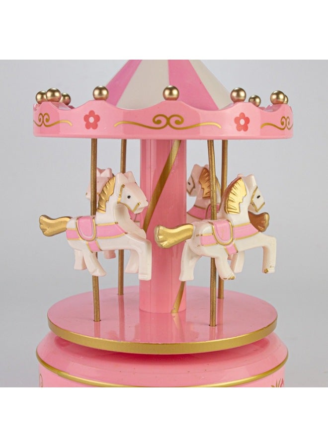 Cake Style Carousel Music Box Diy Eight Tone Box Direct Craft Gift Music Rotating Horse-Color:603 - Image 4