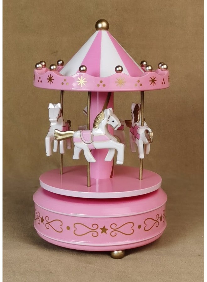 Cake Style Carousel Music Box Diy Eight Tone Box Direct Craft Gift Music Rotating Horse-Color:603 - Image 1