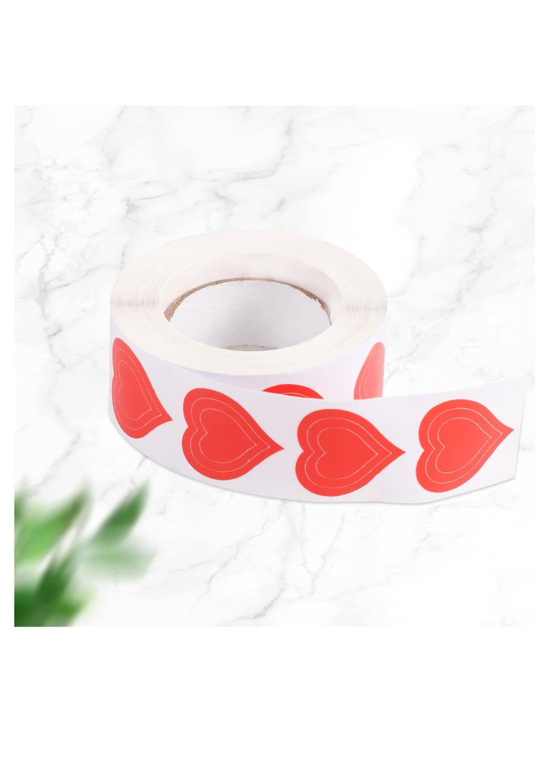 سونسر 1 لفات مع ملصقات ملصقات لاصقة بالحب ملصقات السلامة ذاتية اللصق المثقبة القابلة للإزالة 500 قطعة في المجموع - Image 4