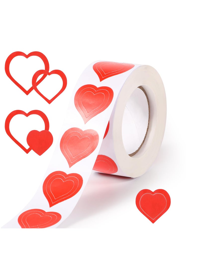 سونسر 1 لفات مع ملصقات ملصقات لاصقة بالحب ملصقات السلامة ذاتية اللصق المثقبة القابلة للإزالة 500 قطعة في المجموع - Image 1