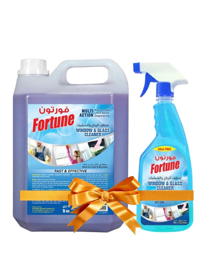 Fortune Glass Cleaner & Window Cleaner Spray Trigger  5 Litre with 800 ML free - pzsku/ZF97A463B83FC19BA9AC4Z/45/_/1690082925/ec908840-c66f-492b-9d12-f21b7592ec94