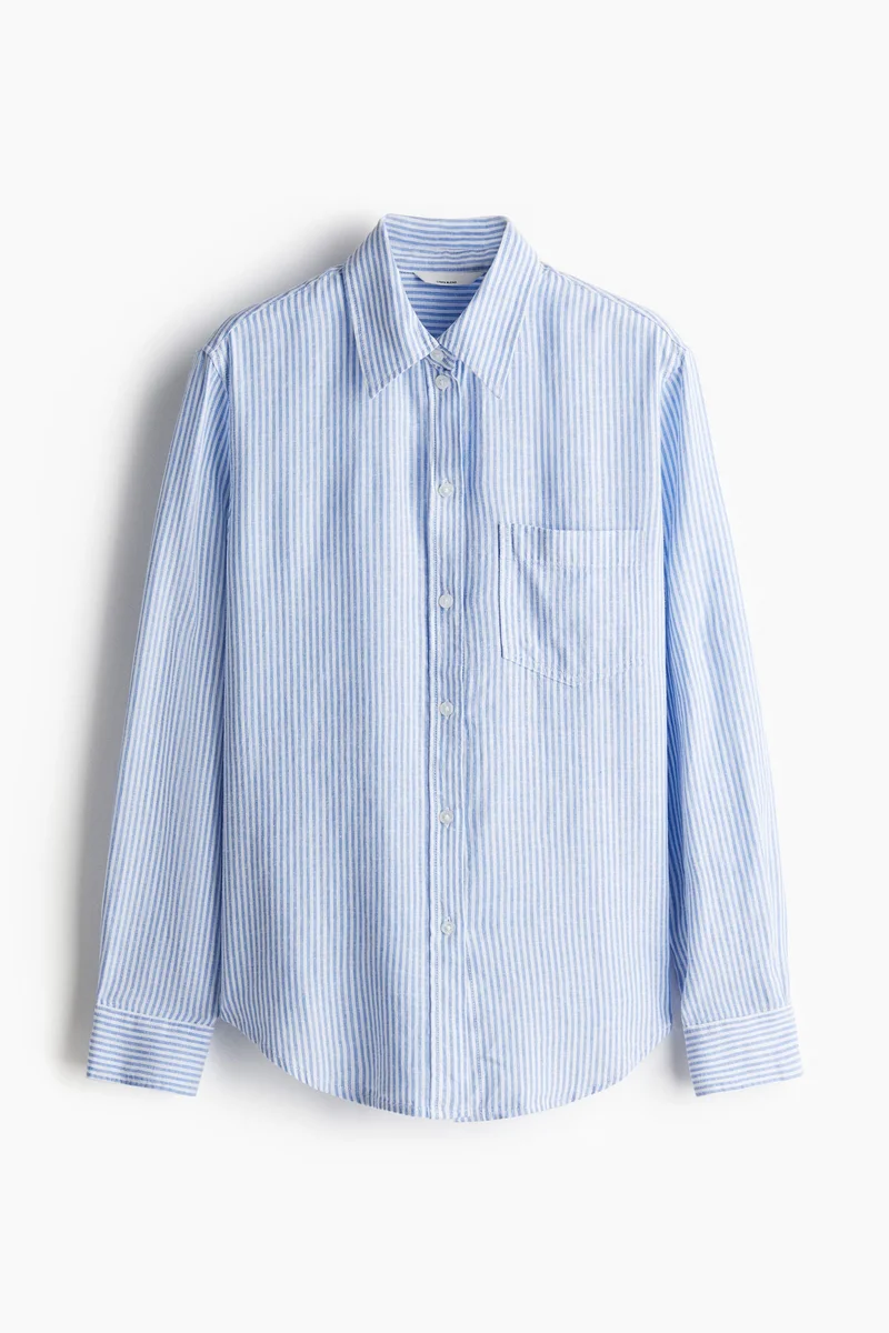اتش اند ام Linen-Blend Shirt