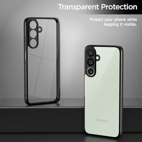 Pikkme Back Cover Compatible with Samsung Galaxy M36 5G Shockproof Sleek Hybrid Armor Bumper Case(Black) - Image 2
